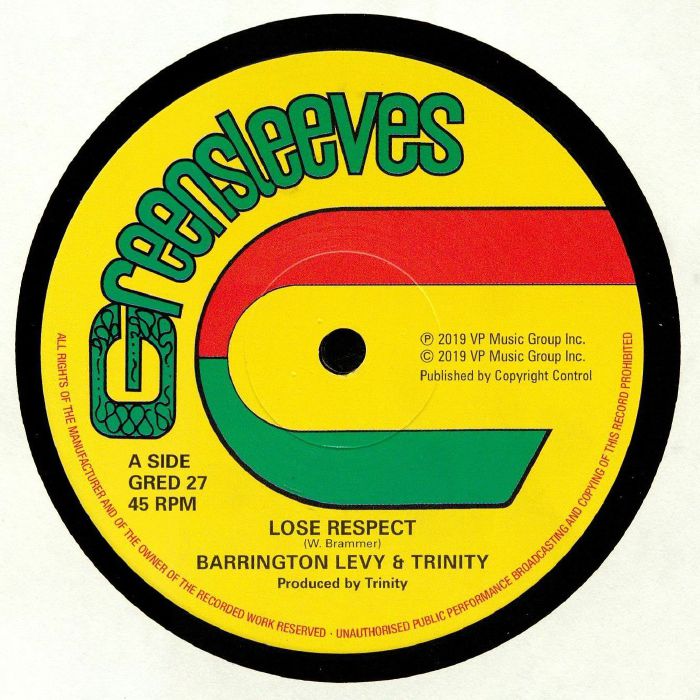 Barrington Levy / Roman Stewart & Trinity - Lose Respect / Since You're Gone (12" Vinyl)