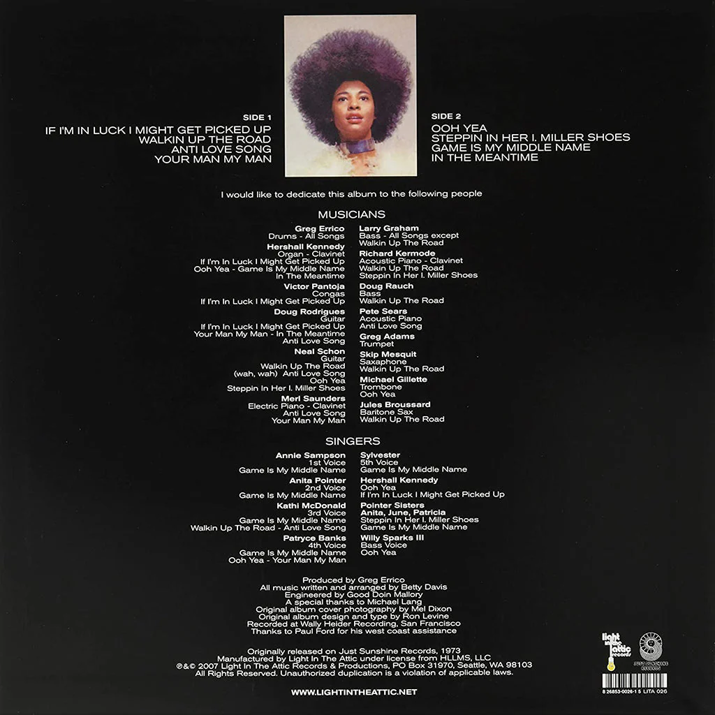 Betty Davis - Betty Davis (LP) - Image 3
