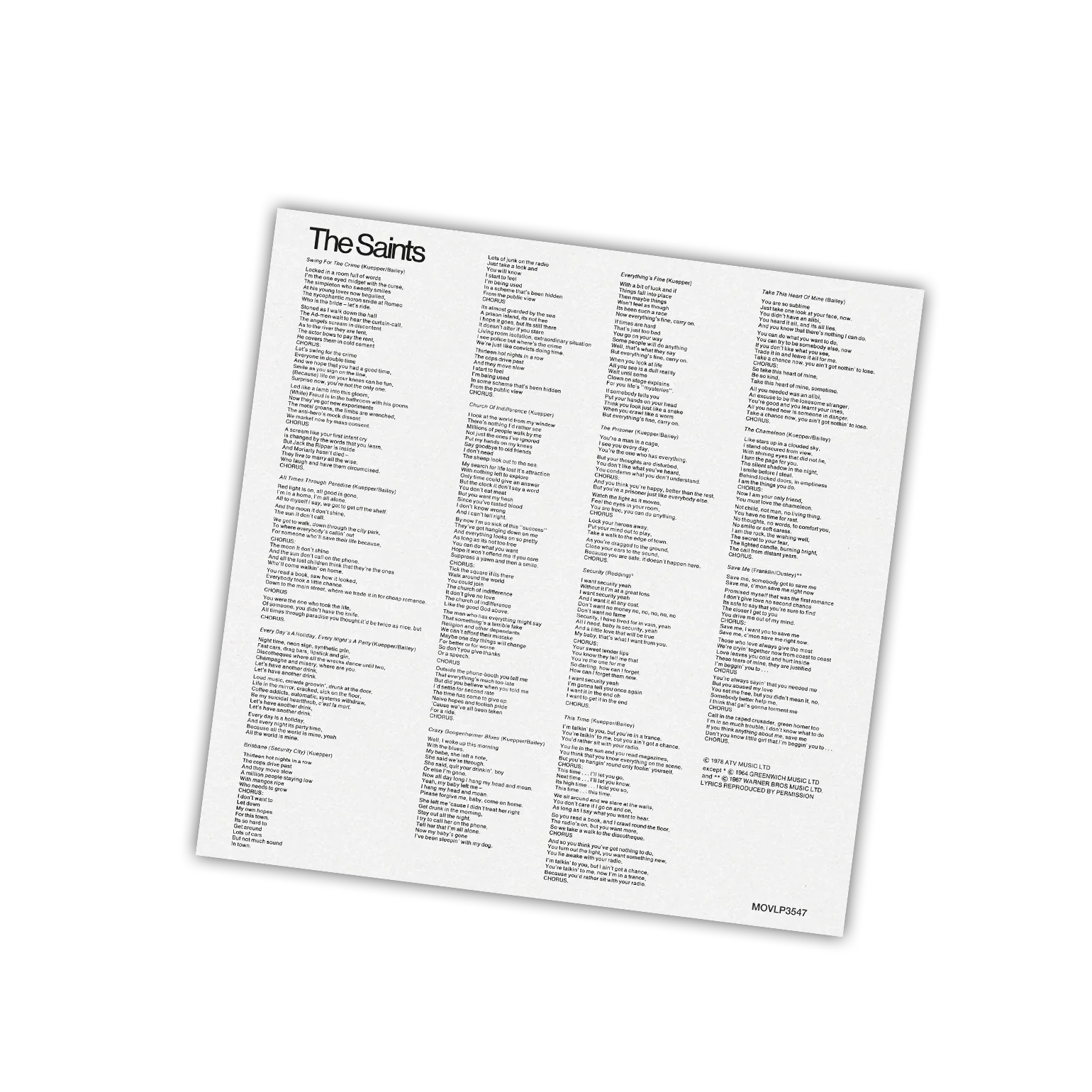 The Saints - Prehistoric Sounds (LP) - Image 4