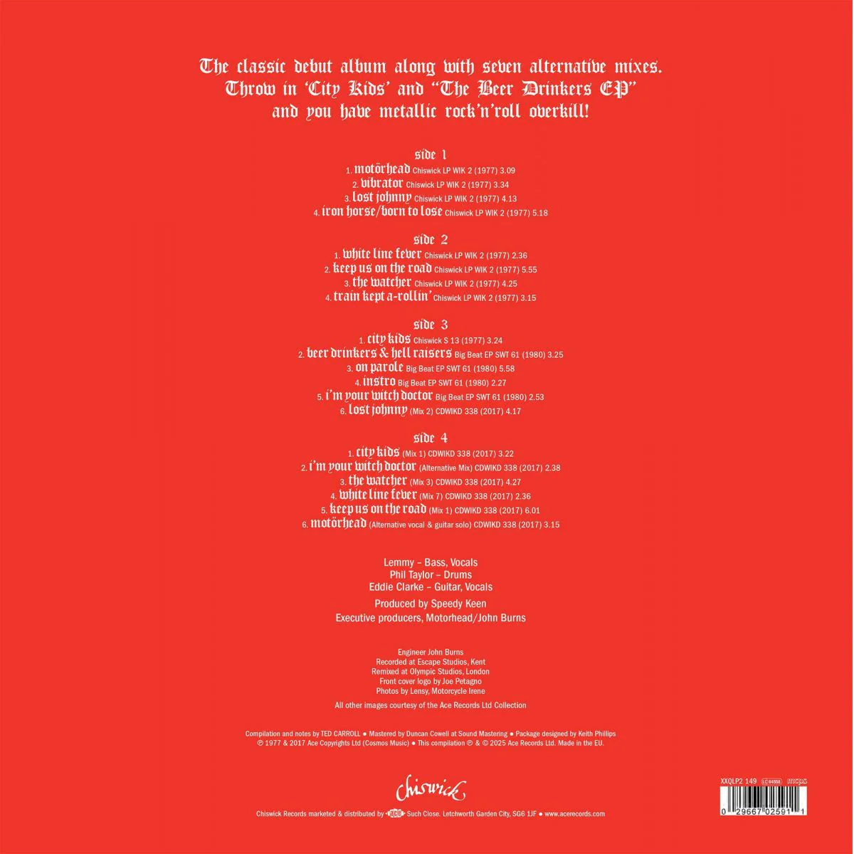 Motörhead - Motörhead (Expanded 2LP) - Image 2