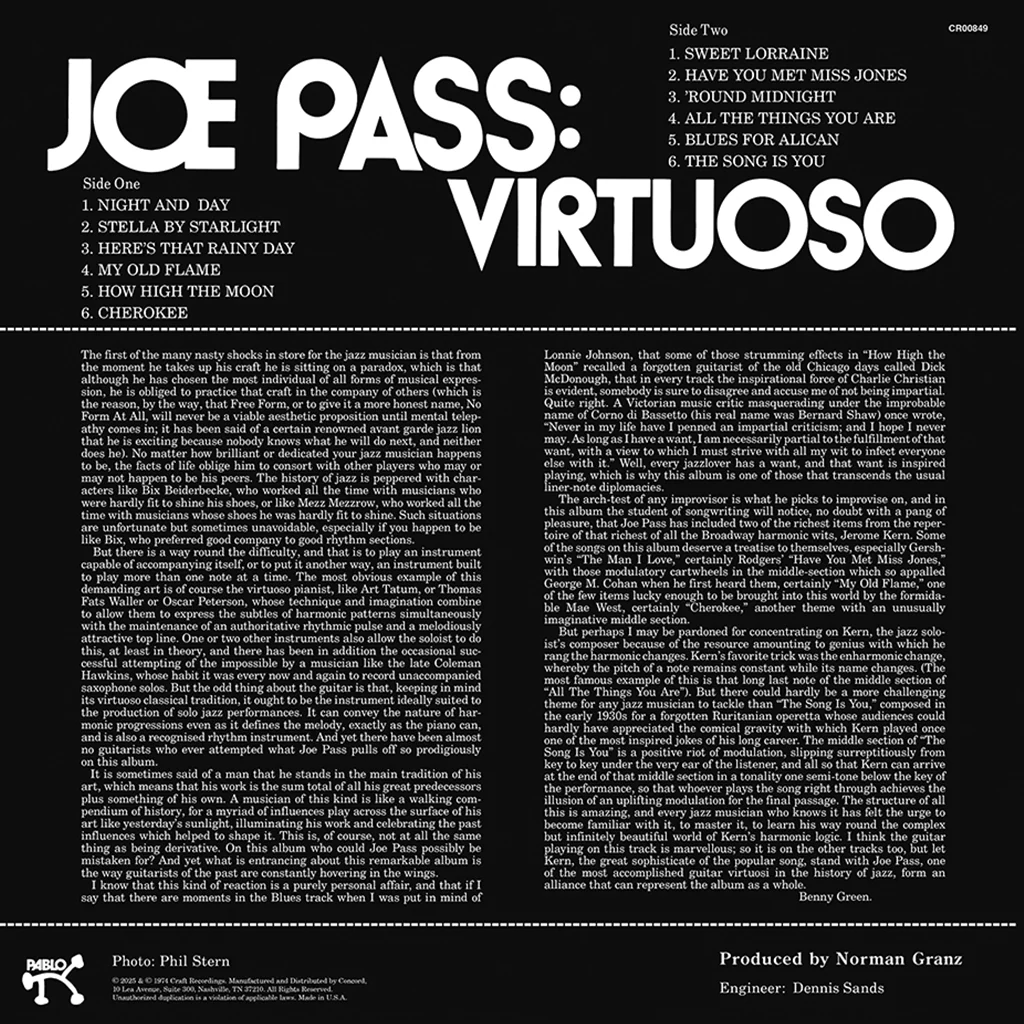 Joe Pass - Virtuoso (LP) - Image 3