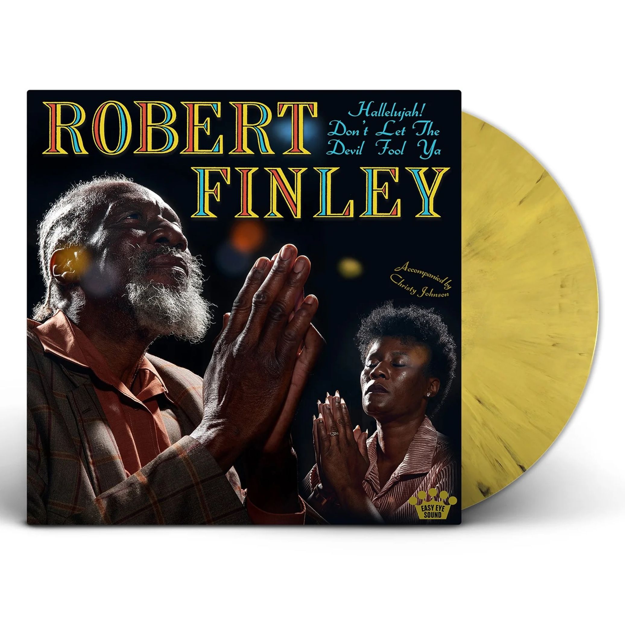 Robert Finley - Hallelujah! Don't Let The Devil Fool Ya Yellow & Black Splatter Vinyl LP