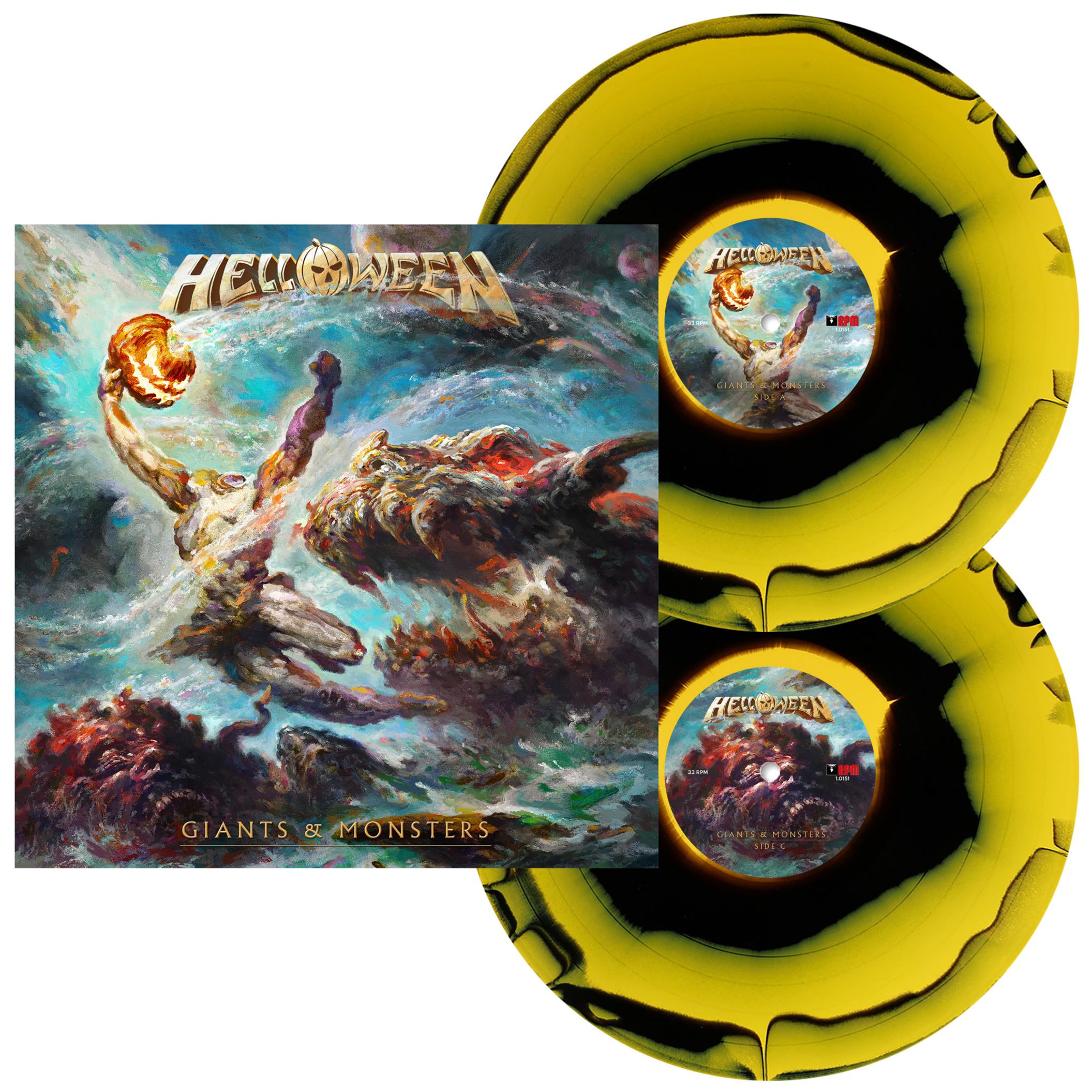 Helloween: Giants & Monsters (Giant Black Yellow Vinyl) 2LP