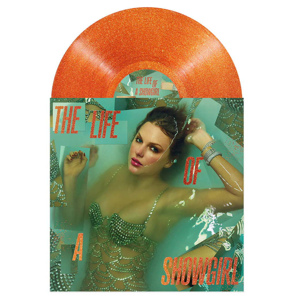 TAYLOR SWIFT - The Life Of A Showgirl: Sweat And Vanilla Perfume - LP - 'Portofino Orange Glitter' Vinyl