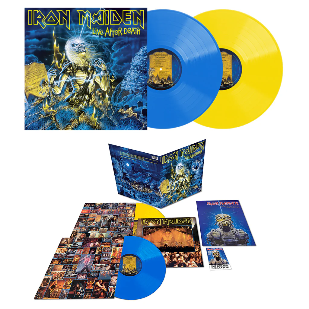 IRON MAIDEN - Life After Death (40th Anniversary Collectors Edition) - 2LP - Blue / Yellow Vinyl