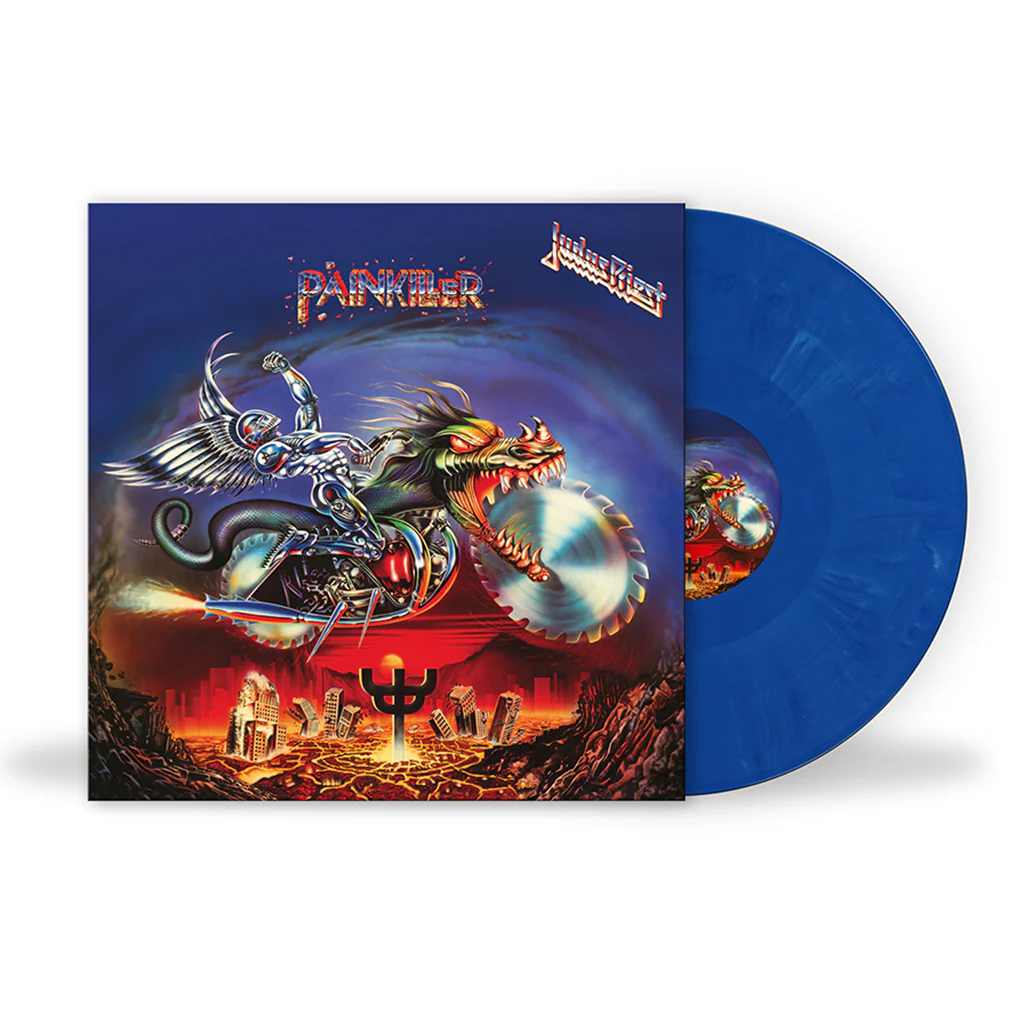 JUDAS PRIEST - Painkiller (35th Anniversary) [National Album Day 2025] - LP - Blue and White Marble Colour Vinyl