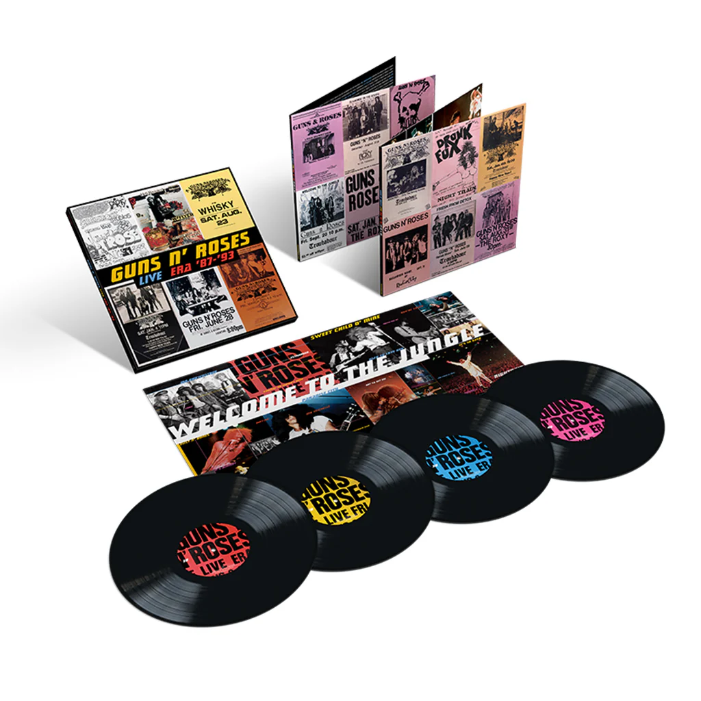 GUNS N' ROSES - Live Era '87-'93 (Reissue w/ Poster) - 4LP - 180g Vinyl Set in Slipcase