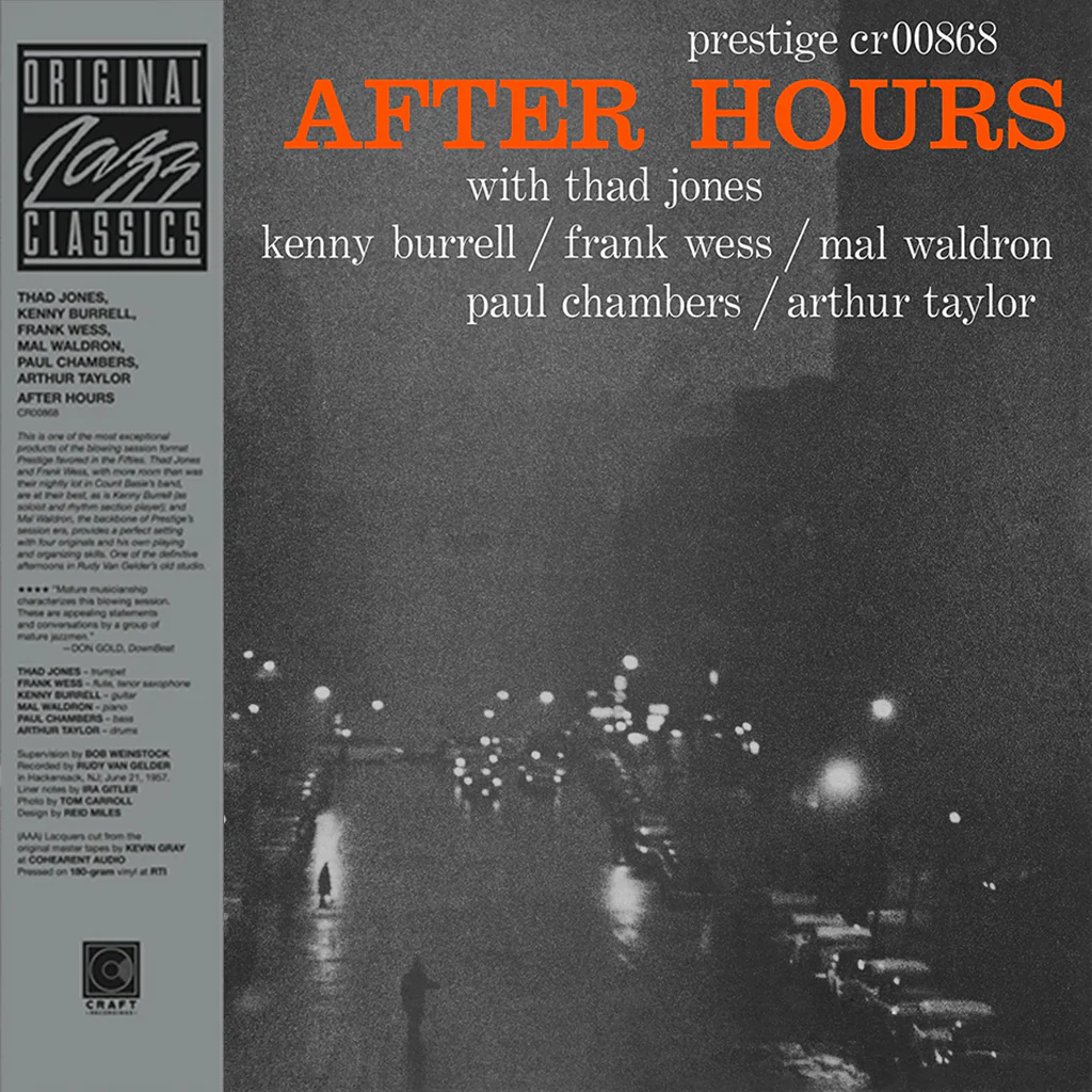 THAD JONES, FRANK WESS, KENNY BURRELL & MAL WALDRON - After Hours (Original Jazz Classics Series) - LP - Deluxe 180g Black Vinyl