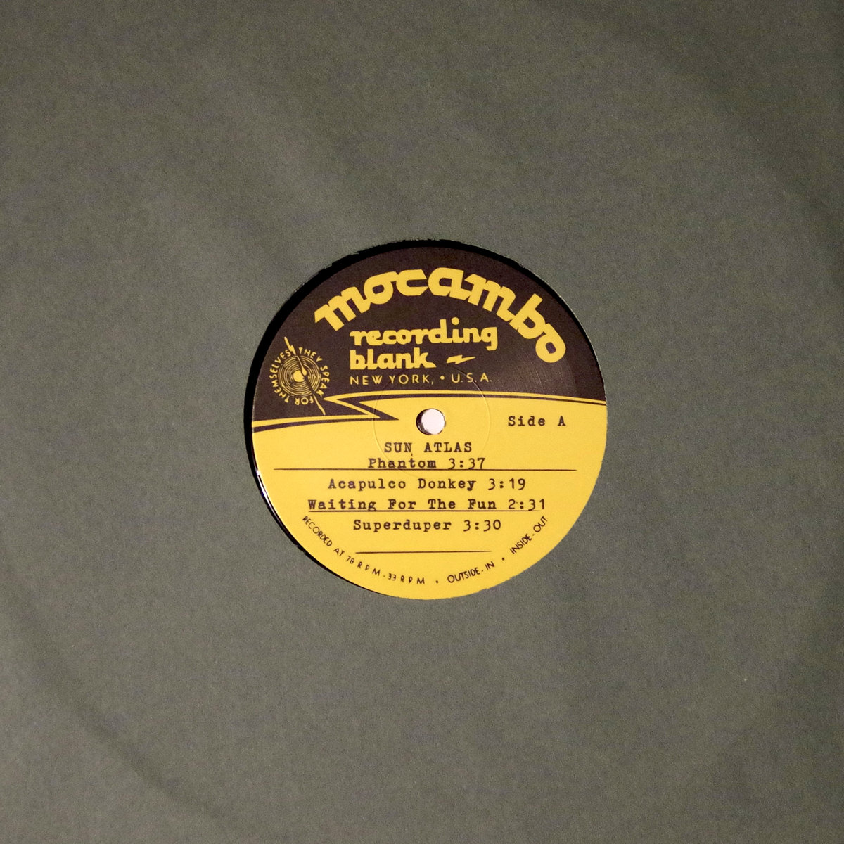 Sun Atlas - Sun Atlas (10" Vinyl)