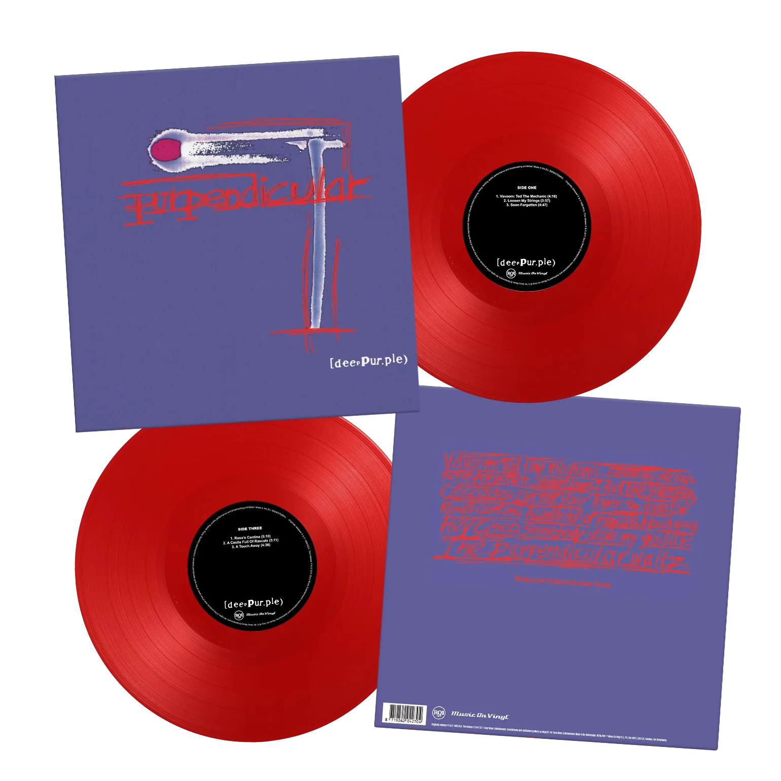 DEEP PURPLE - Purpendicular (30th Anniversary Edition) - 2LP - Deluxe 180g Red Vinyl