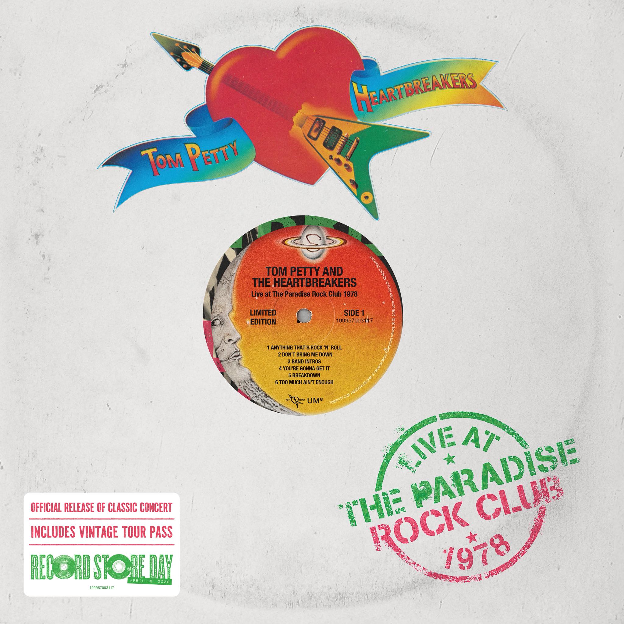 Tom Petty & The Heartbreakers - July 16, 1978: Paradise Theater, Boston, MA (RSD LP)